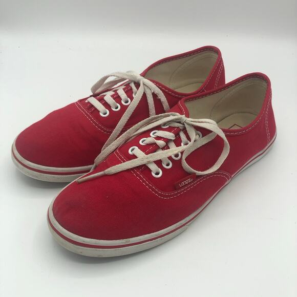 VANS Authentic Red Classic Unisex Canvas Shoes | Men's Size 6.5/Women's Size 8 - Picture 3 of 9